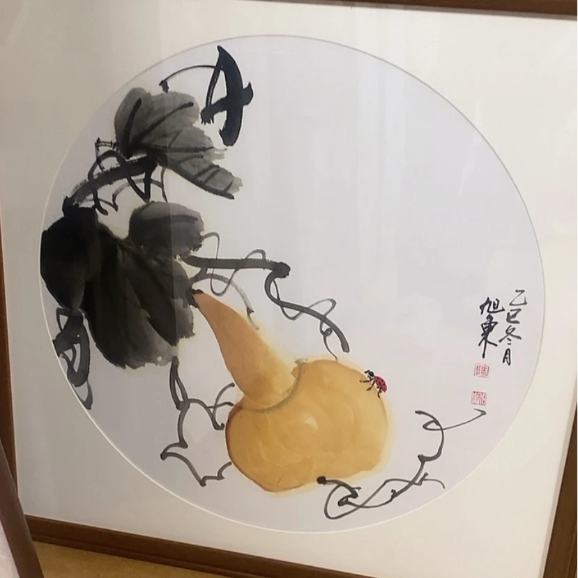 【闪购商品】国画手绘国画带框65.65