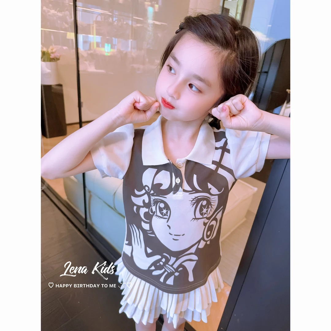 Lenakids【现货】【洋气时髦·高定气质女宝polo套装】25060404