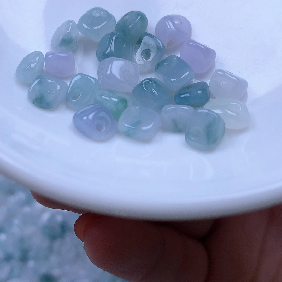 翡翠散珠翡翠散珠100颗碎石