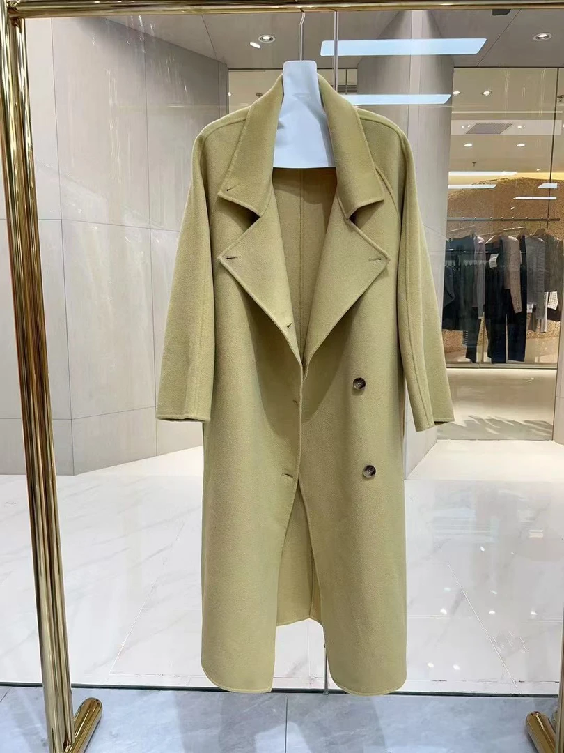 深圳南油双面羊堆堆领大衣