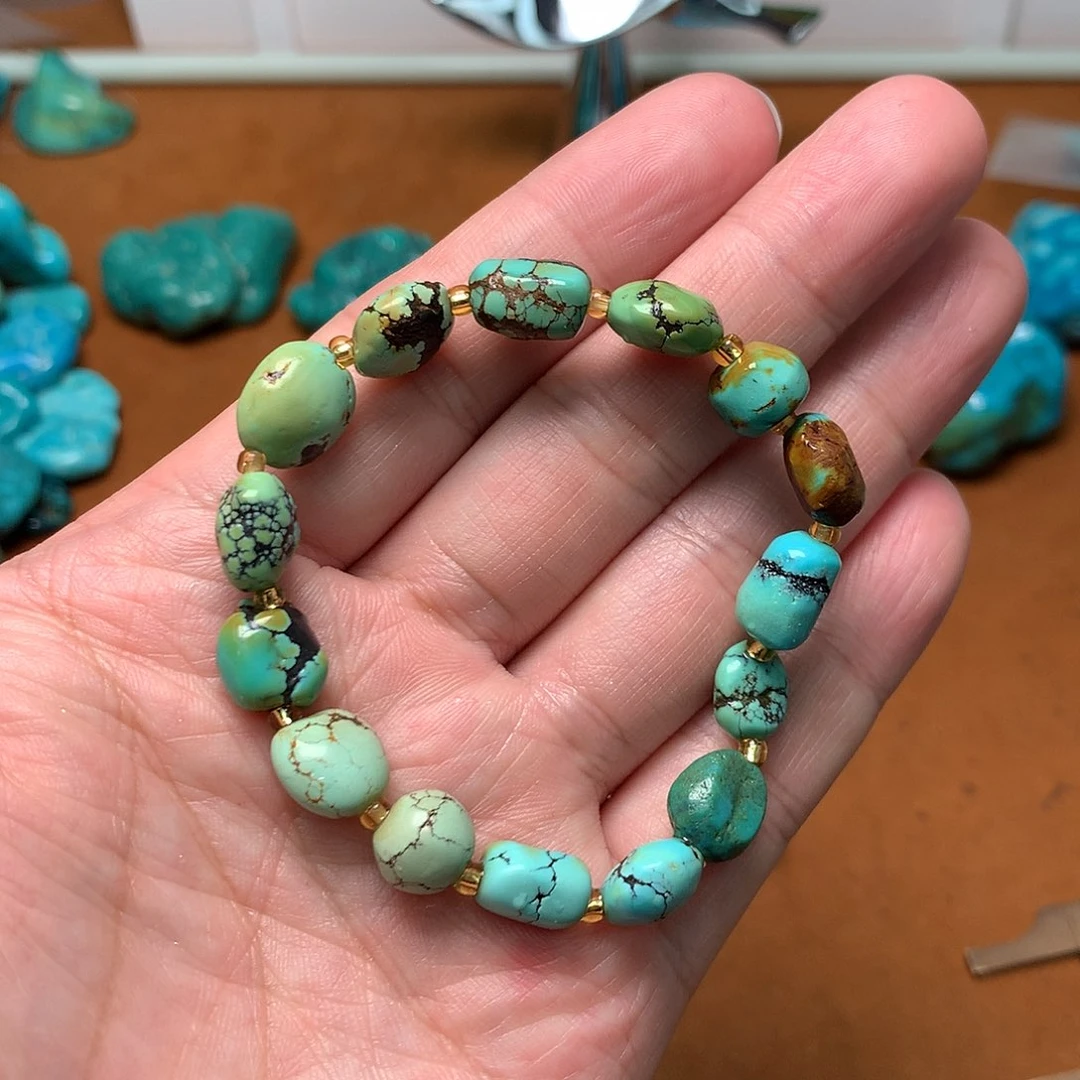 绿松石珠宝奇石未镶嵌天**平