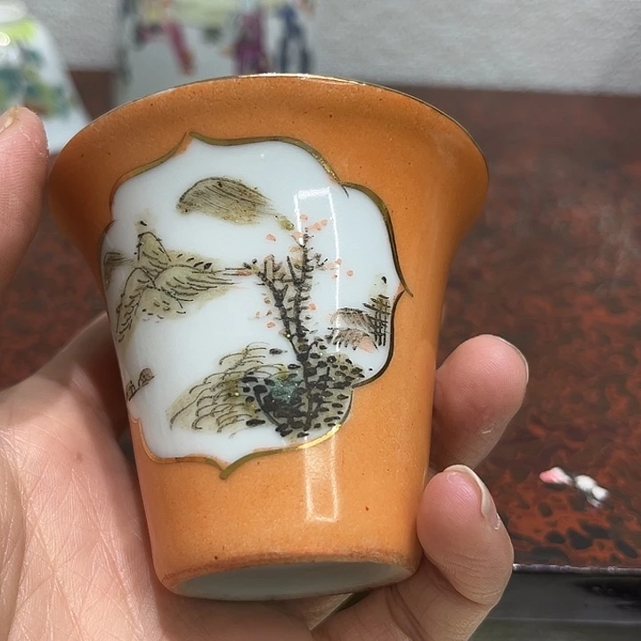 用***9瓷片精美的陶瓷摆件……