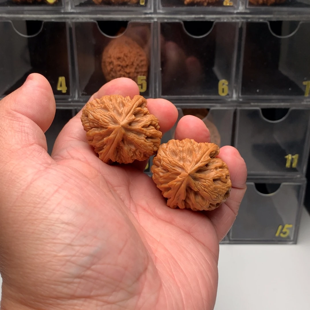 龅***伴桃核吊坠文玩核桃123456