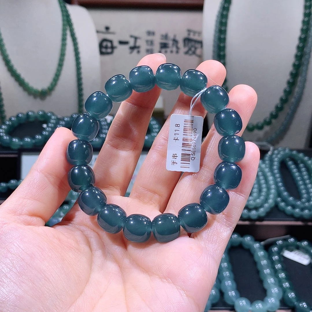 未镶嵌手链翡翠未*义天然a货翡翠手串