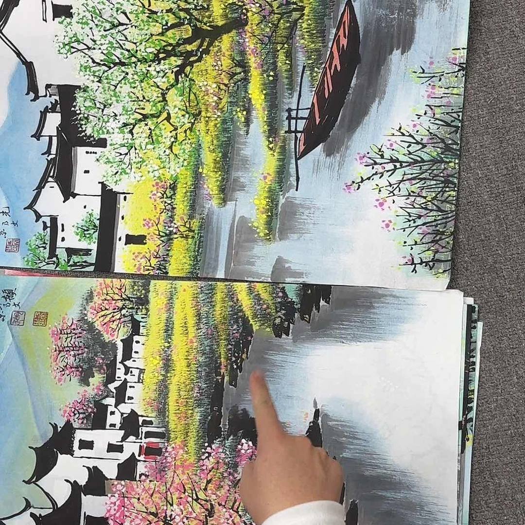 国画国画作品多次入选国内外