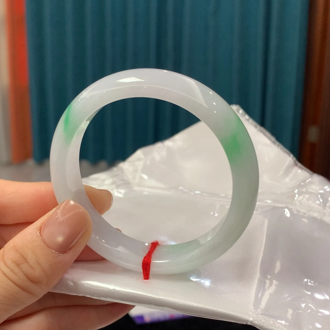 未镶嵌手镯翡翠完美者慎拍 圈口53.6