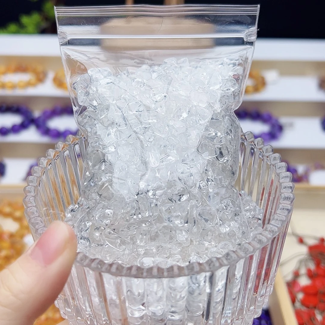 水晶未镶嵌手链白水晶消磁石+碗