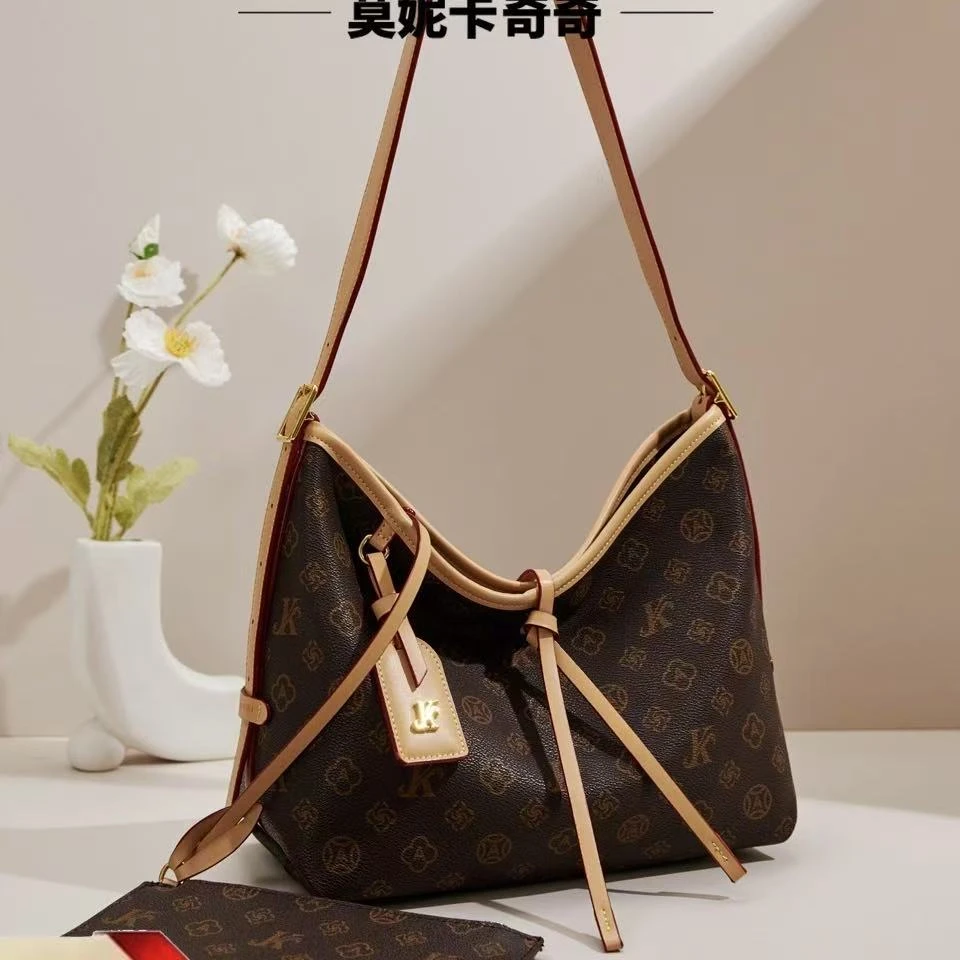 MONICA KIKI/莫妮卡奇奇轻奢女士韩版托特斜跨包carryall
