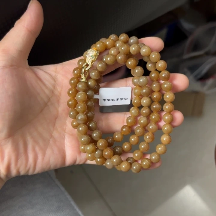 和田玉未镶嵌颈饰卡8糖玉108