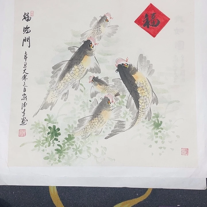 国画老师手绘作品