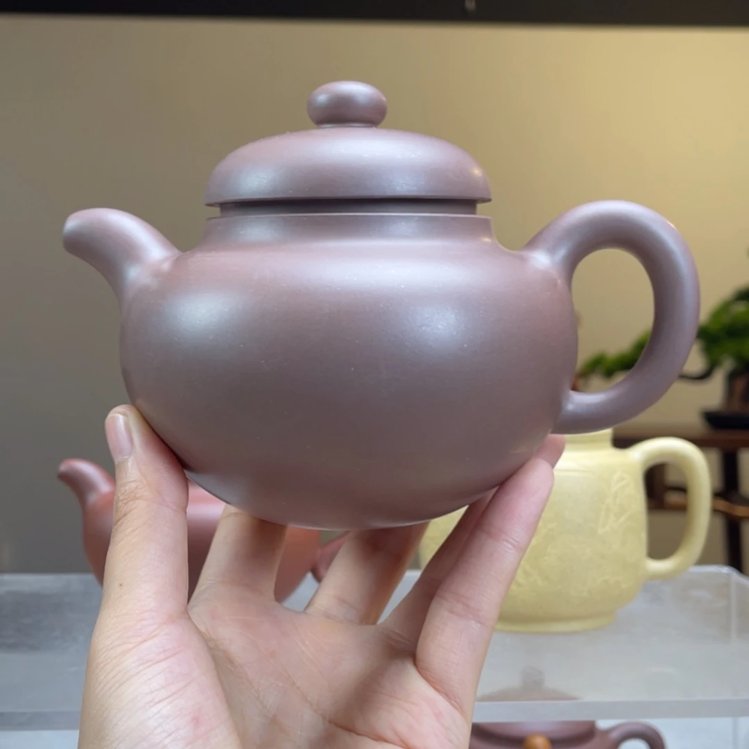 【闪购商品】茶壶紫砂渴***八红皮龙柿园容量300cc