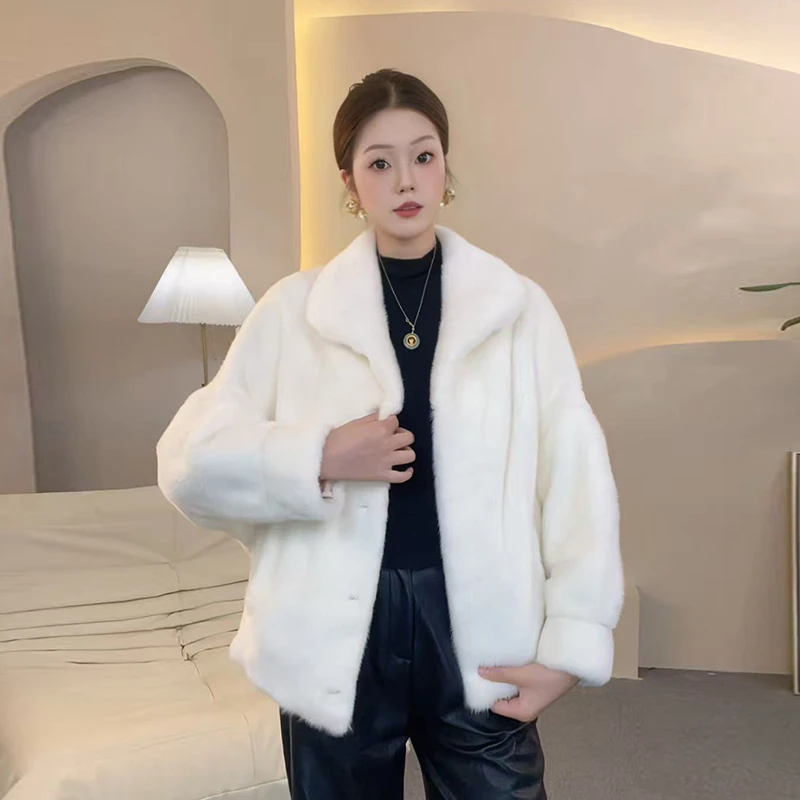 1212 M海宁皮草整貂进口水貂皮草外套贝壳款蝙蝠袖0031-65