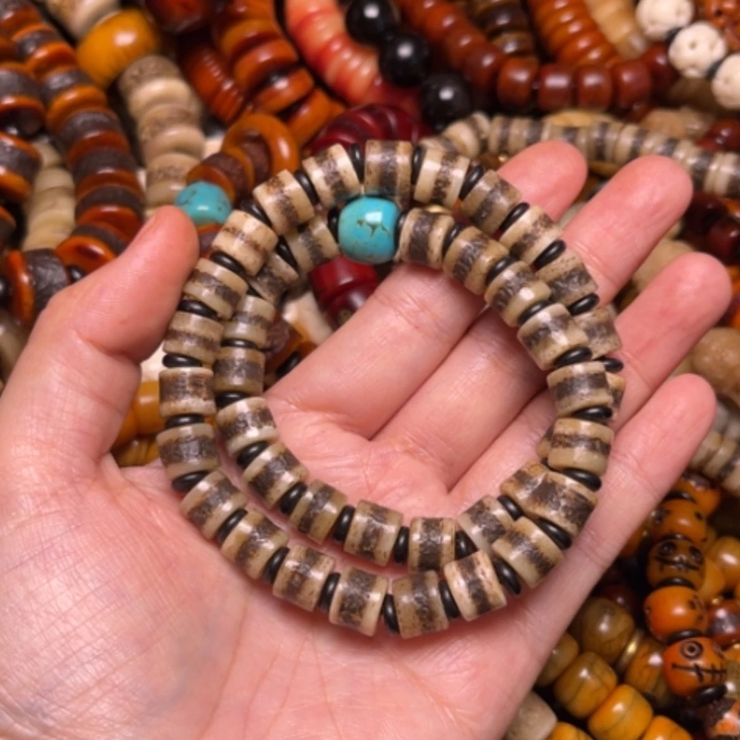 【闪购商品】手串/手链牛骨牛骨原色直切女款10×40双圈