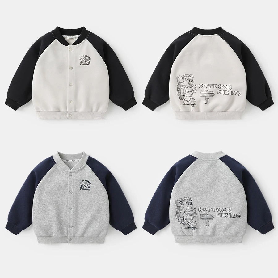 【25年春季新款】男童插肩袖棒球服外套春装春季新上衣春款U15926