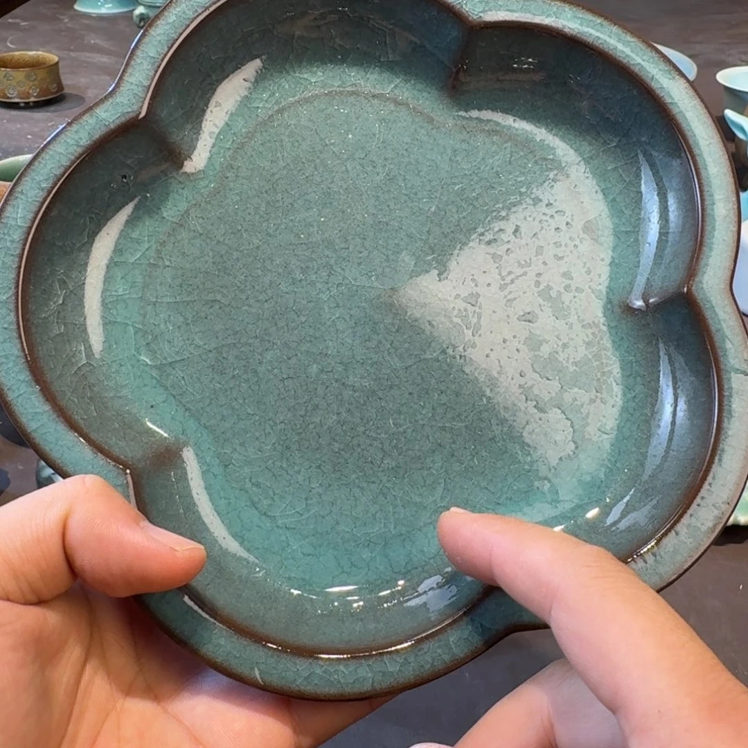 龙泉青瓷茶具微瑕