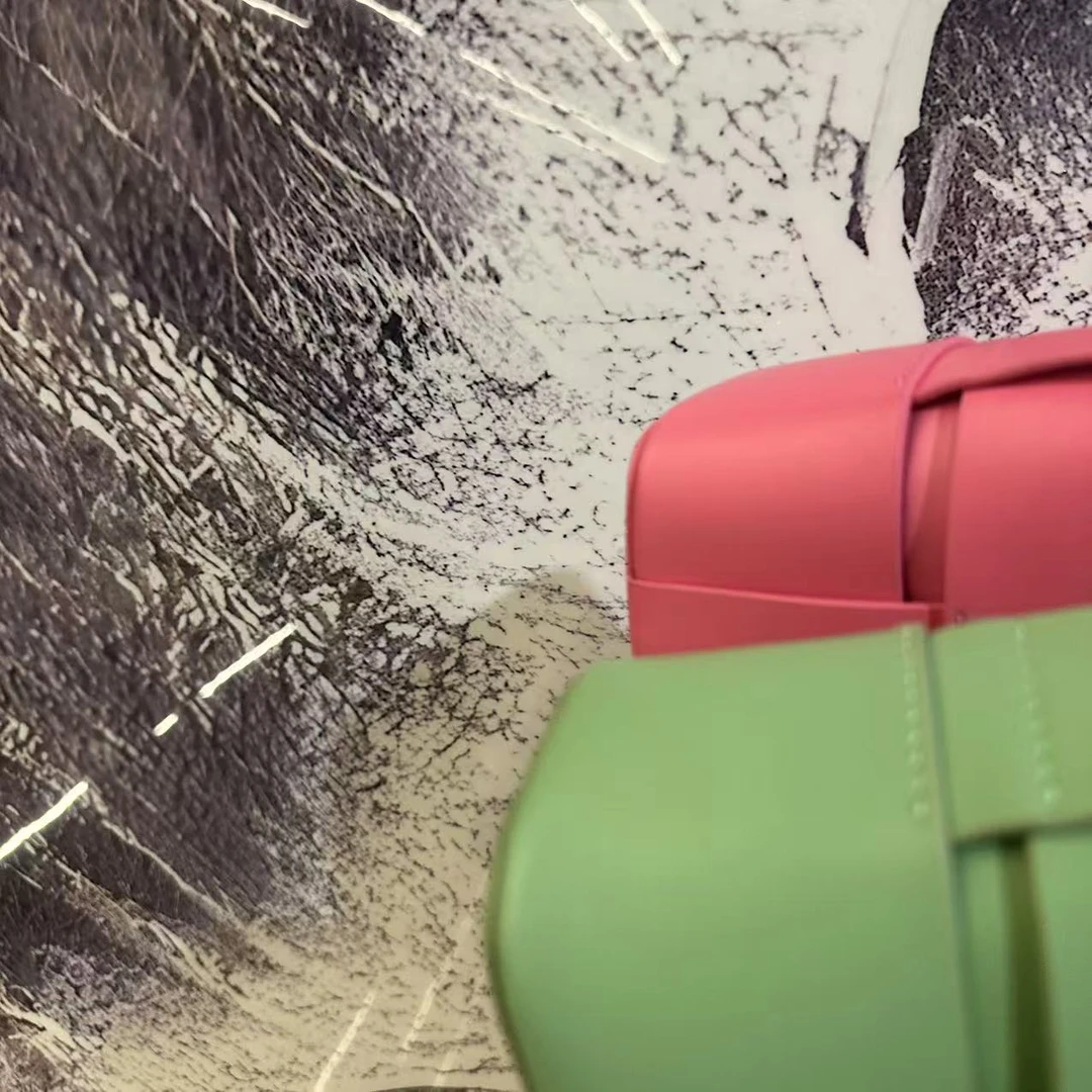 「粉雾星云」编织迷你托特斜挎包