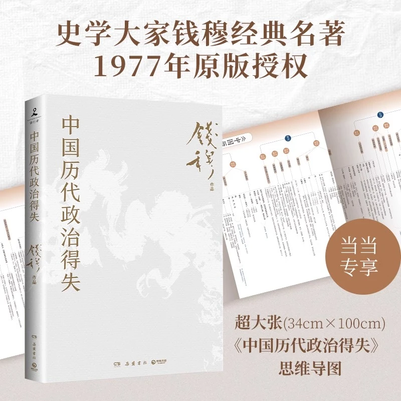 中国历代政治得失【赠导读手册+思维导图】钱穆经典名着了解中国