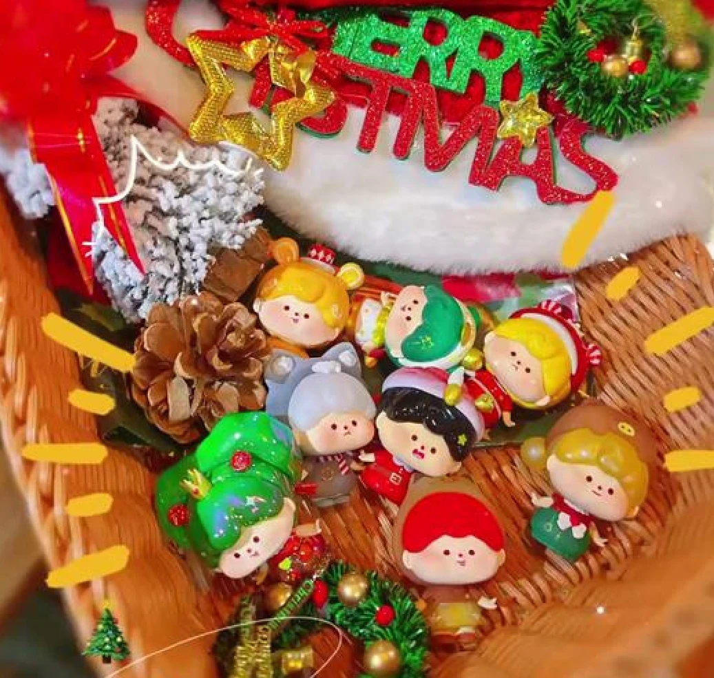 【默认拆盒】munmun的圣诞奇遇萌粒系列 潮玩盲盒迷你手办