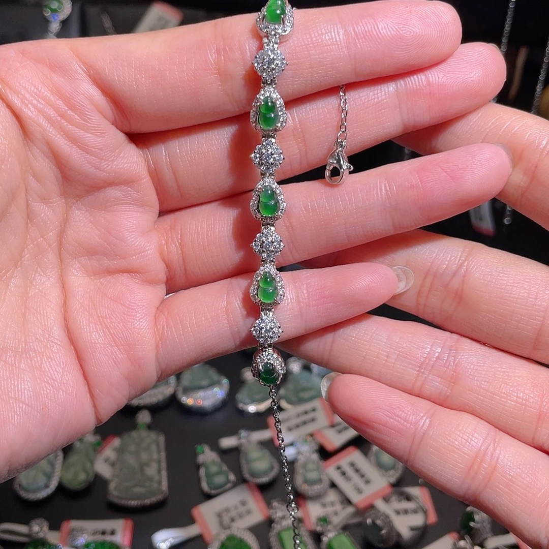 未镶嵌手链翡翠手链