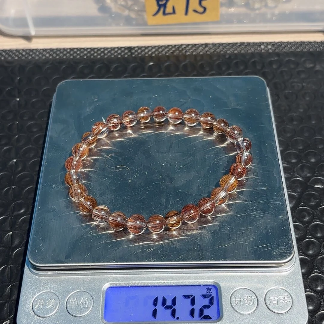 天然红铜发尺寸7mm+