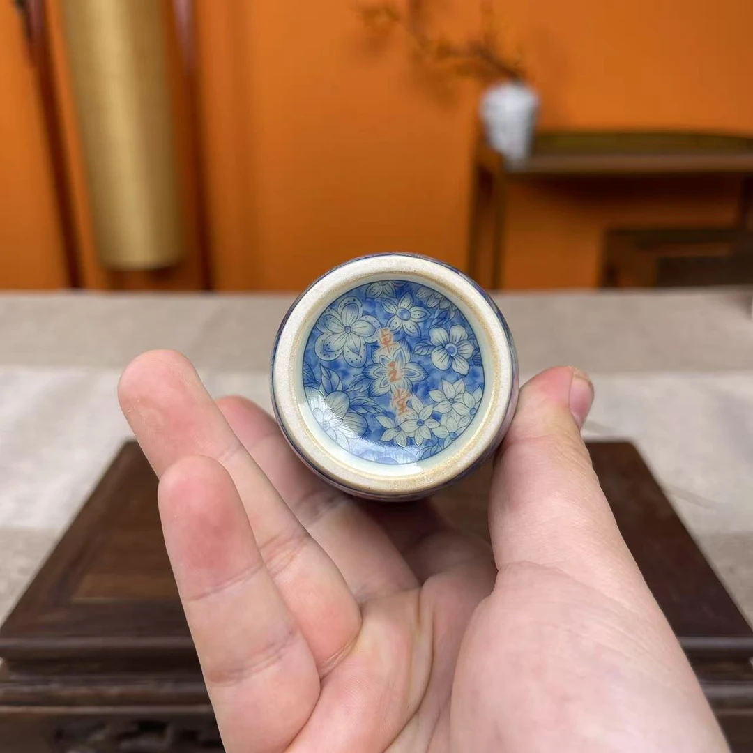 汝窑万花可乐杯（矮款）E056