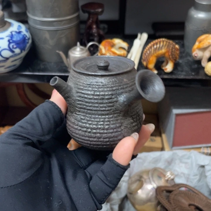 陶中古工艺品摆件