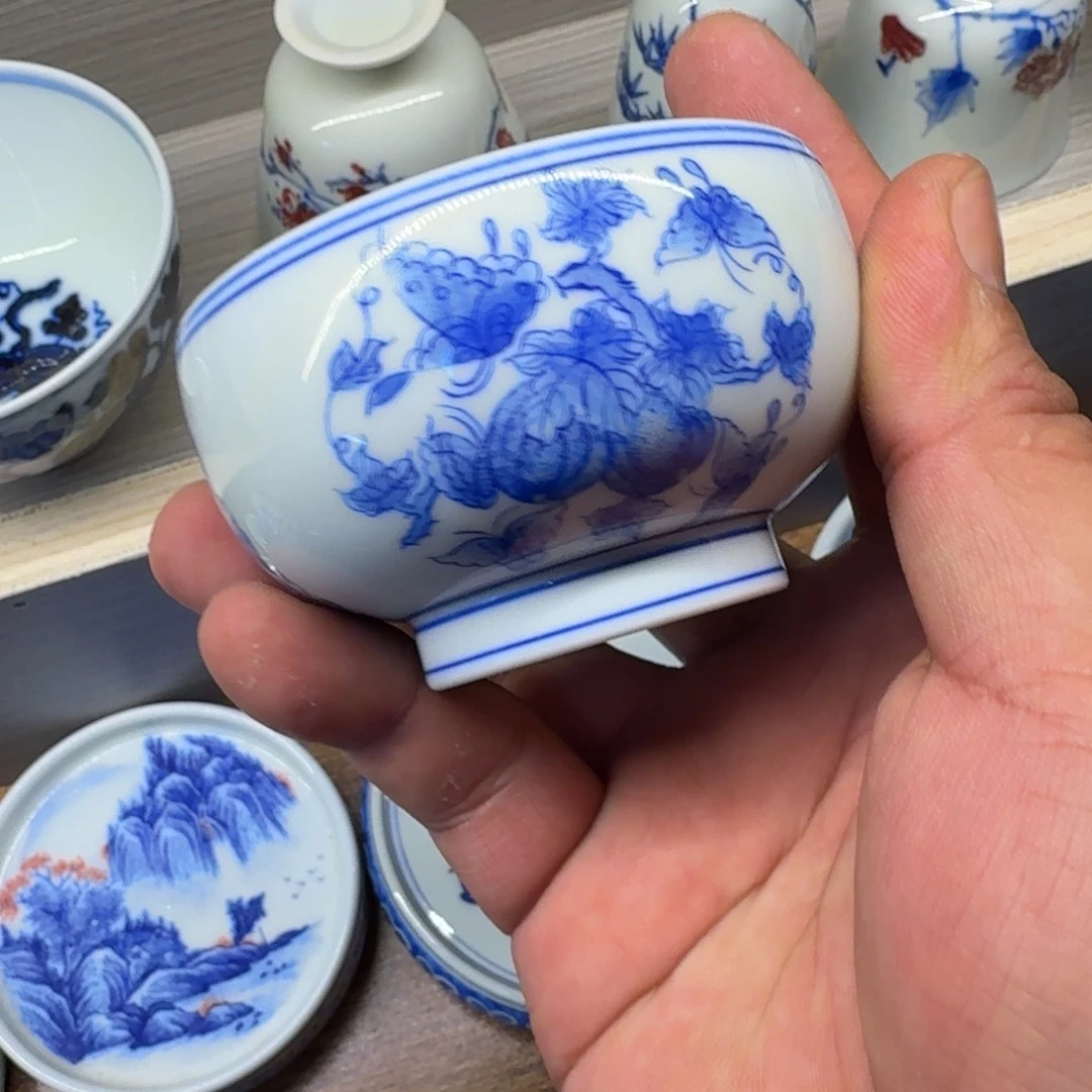 千***然杯子景德镇全手工手绘陶瓷