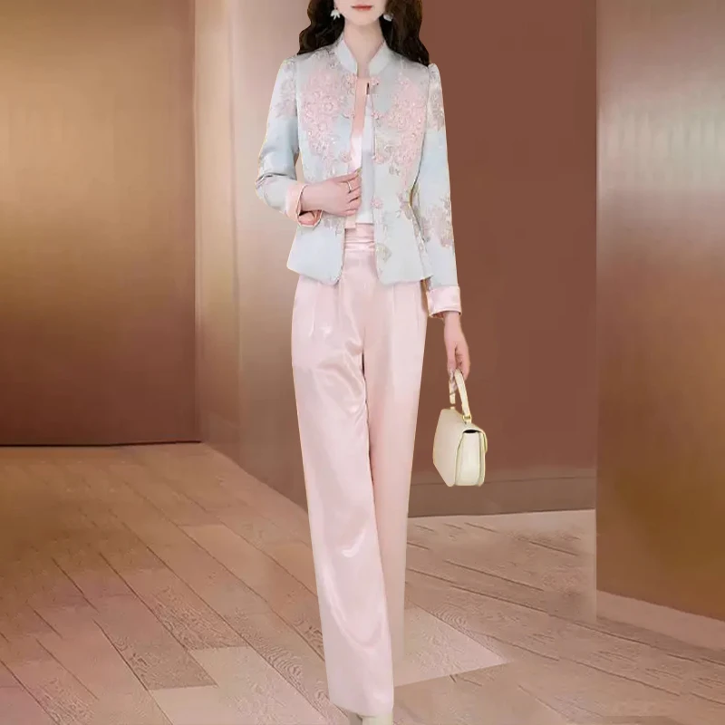 【可蓓儿】新中式洋气休闲套装2025春季新款今年流行爆款气质妈妈装