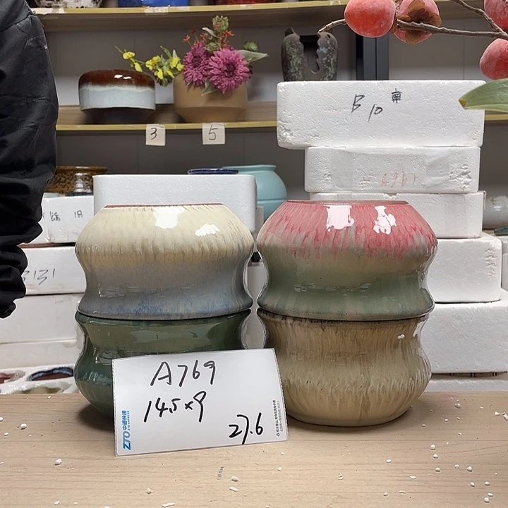 粗陶多肉花盆微瑕769