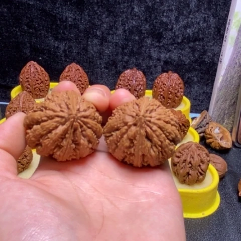 文玩核桃把件孟*-东北文玩核桃虎头