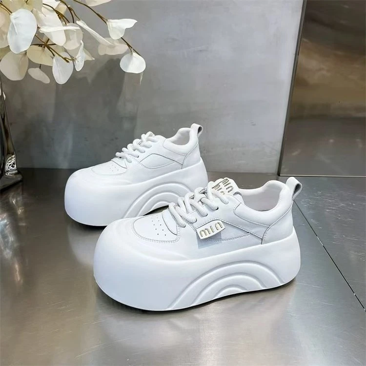 【红姐女鞋】厚底增高松糕女2025新款休闲软底运动女鞋