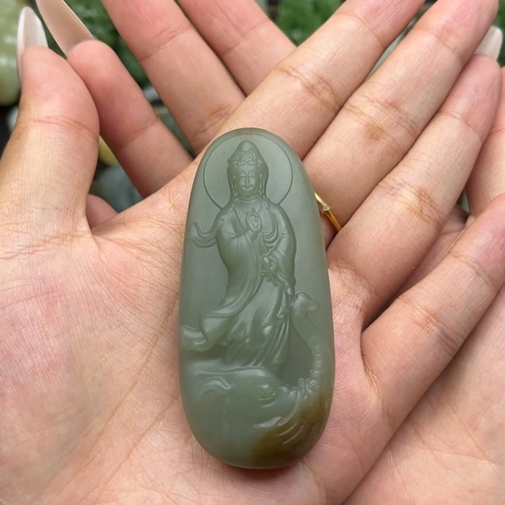 和田玉未镶嵌挂件用****4