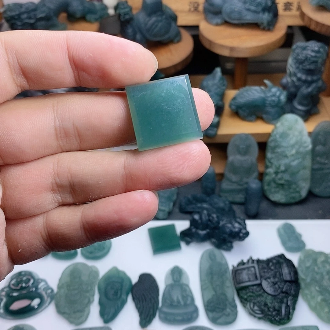 定制翡翠未镶嵌无事牌