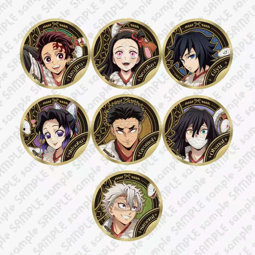 鬼灭之刃 飞碟社蛇年限定烫金吧唧 盲盒