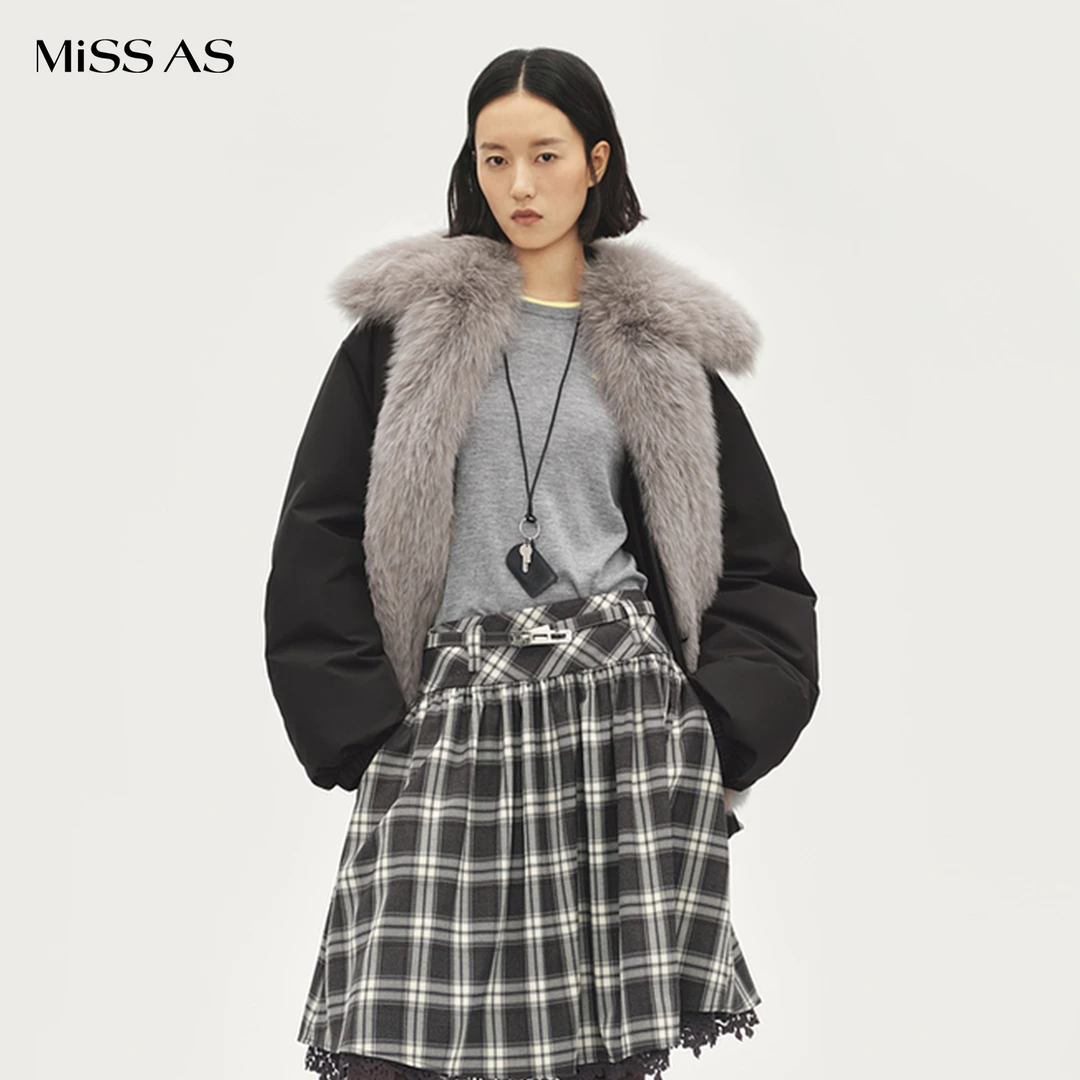 【AVVENN】小众时髦百搭可拆毛领夹克派克服保暖厚外套25秋冬新款