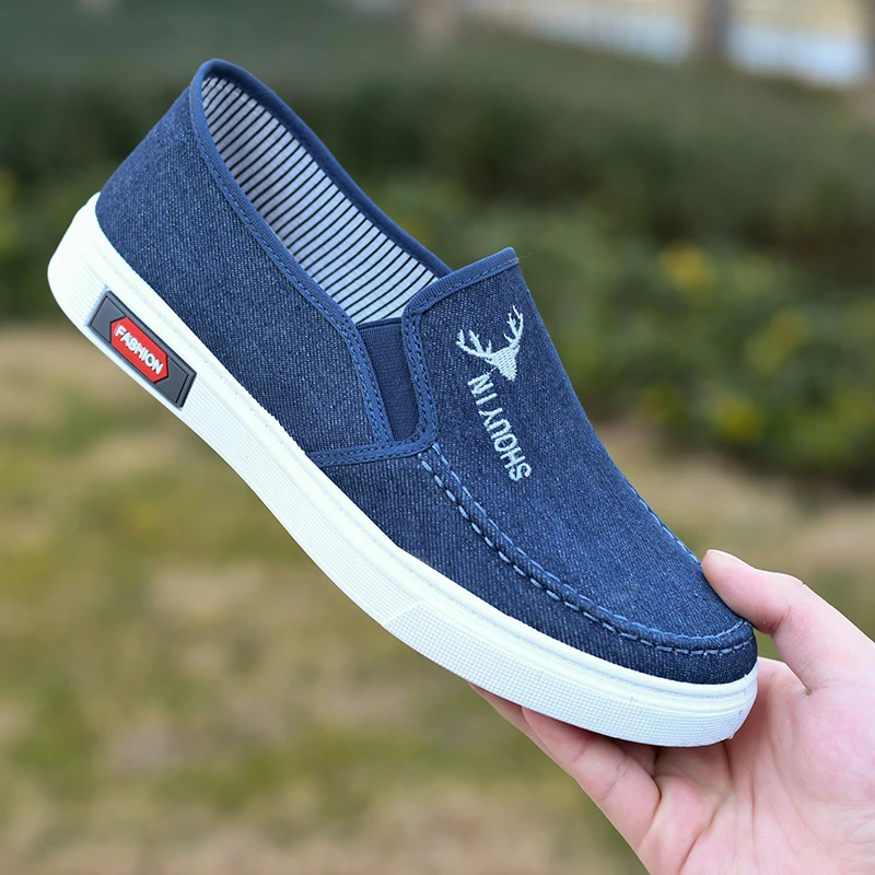 老北京布鞋夏季透气耐磨鞋子男士帆布鞋防滑潮流薄款百搭休闲布鞋