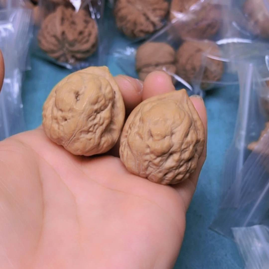 【闪购商品】把件核桃34.5古蟾修尖练手对