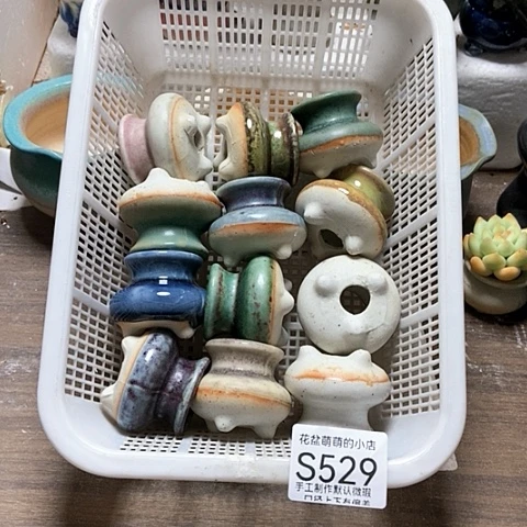 紫砂花盆529微瑕品口径3厘米左右尺寸