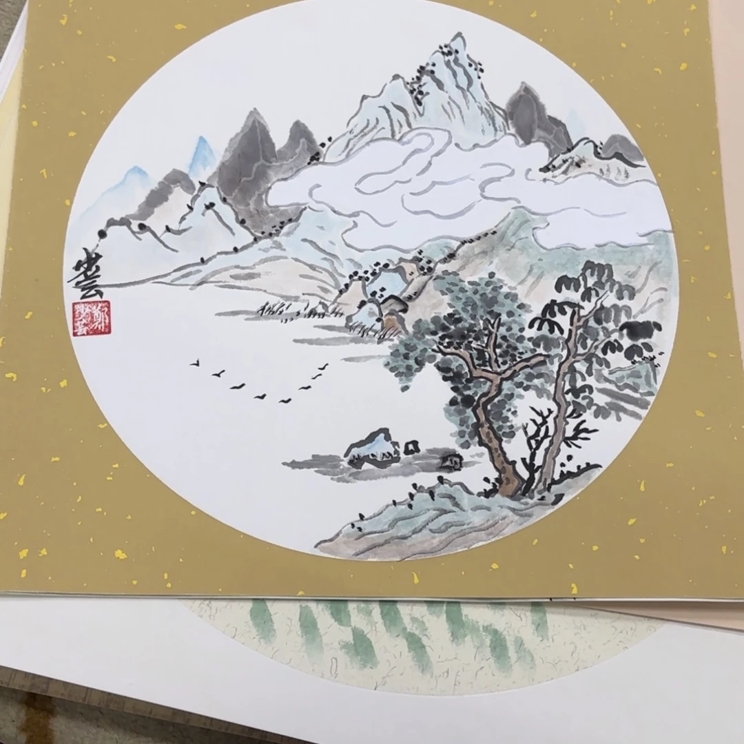 国画33-33卡纸作品艺