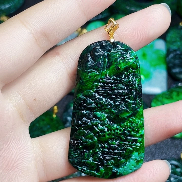 翡翠银S925镶嵌颈饰多样性