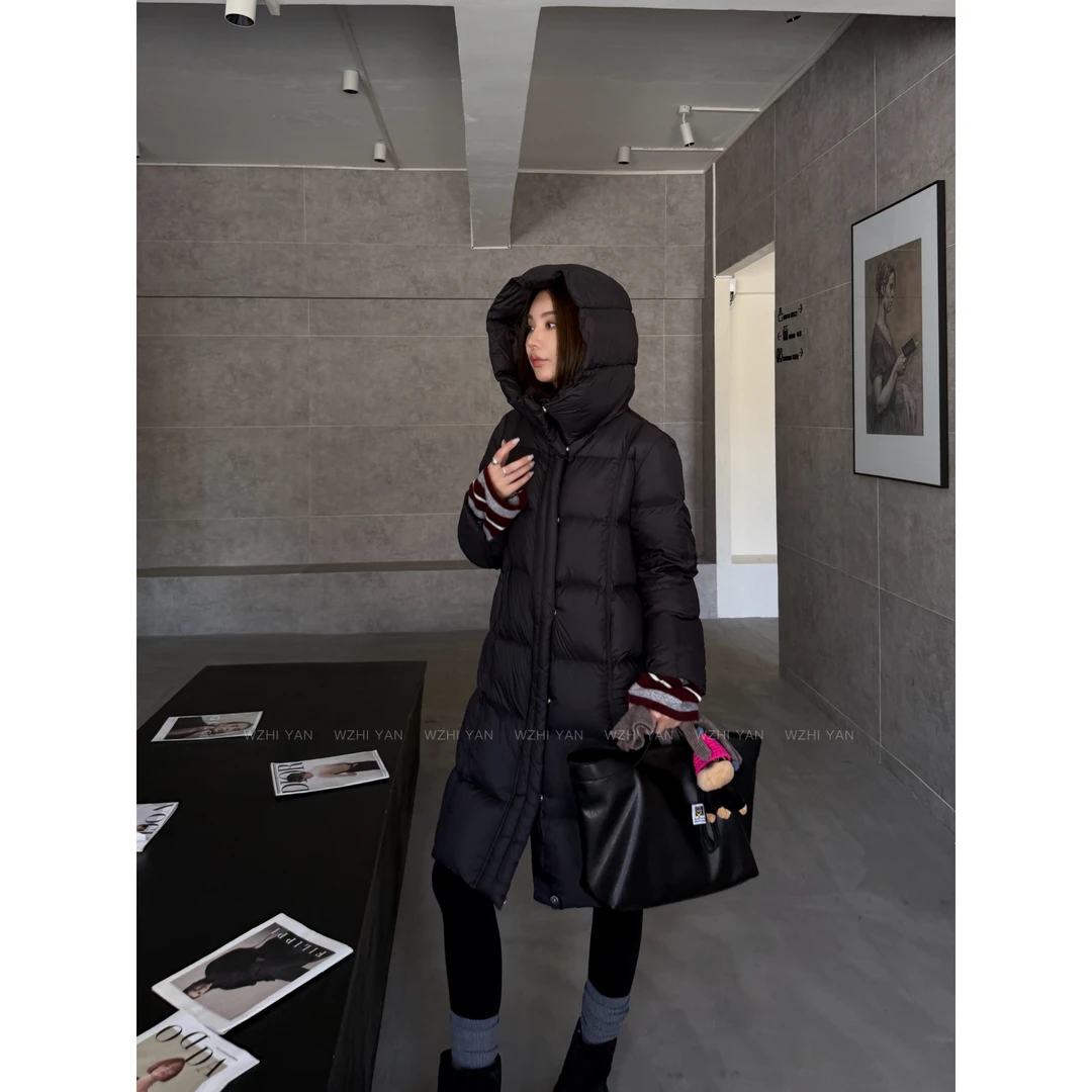 【凛冬将至】”90%白鸭绒”老钱高货中长款厚实保暖羽绒外套99027