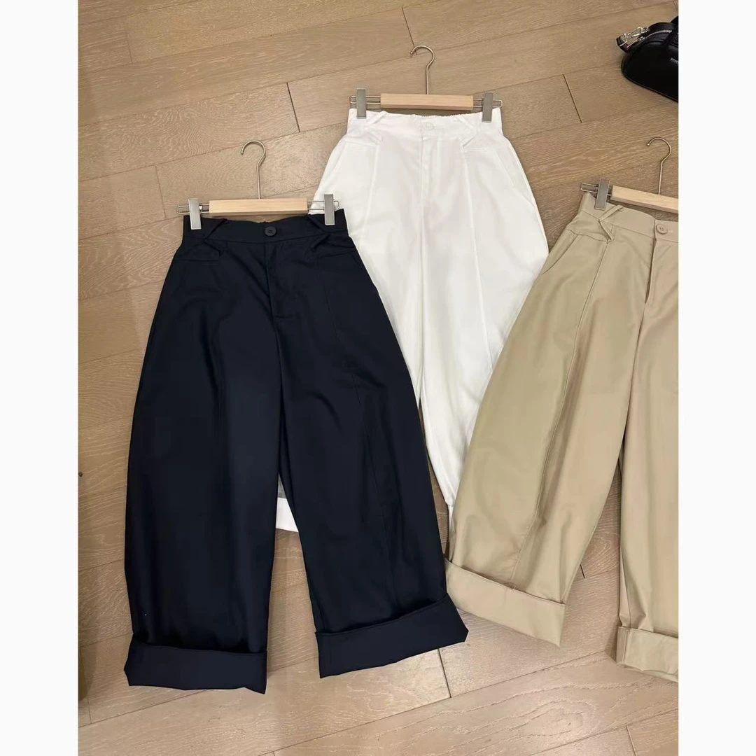 2025春夏高腰宽松梨形休闲裤工装裤2503C775