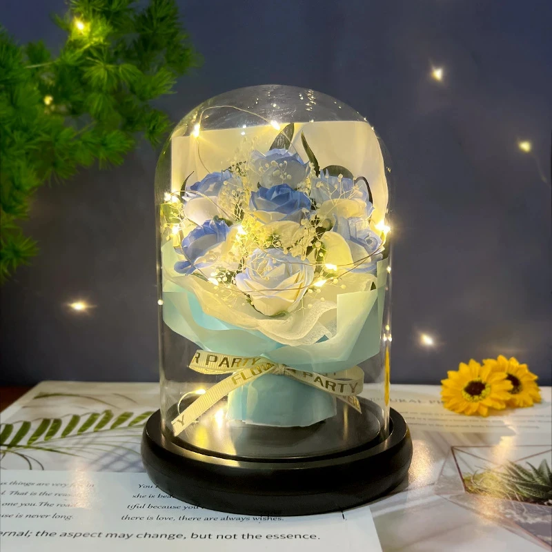 纪念日浪漫女生生日表白惊喜礼物送女朋友老婆实用永生花小众D862