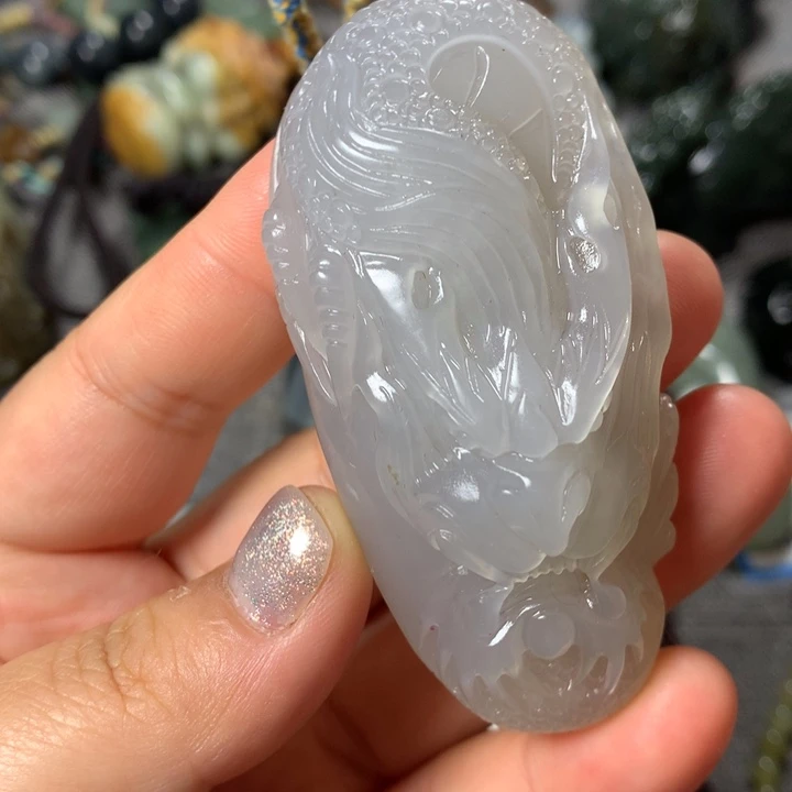 和田玉未镶嵌挂件