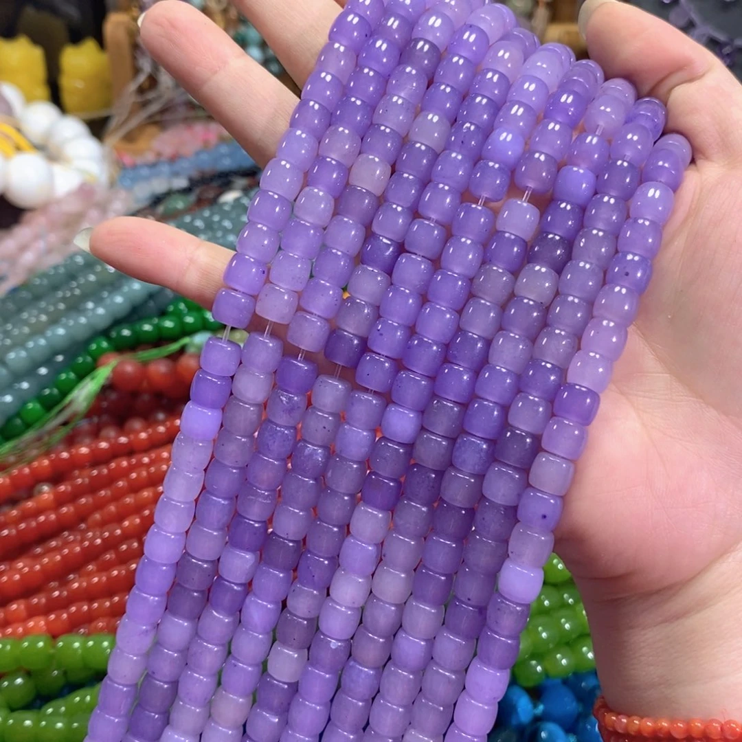 玛瑙/玉髓未镶嵌珠宝半成品紫玉老型卡8到手两条