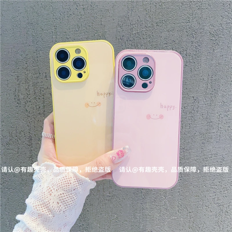 玻璃壳适用苹果17/iphone/华为荣耀/OPPO/VIVO/小米/手机壳爆款潮