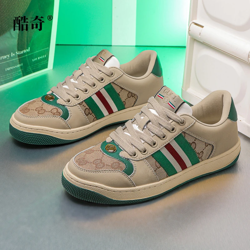 （金典小脏鞋）轻奢订制真皮男女情侣百搭时尚休闲港风潮鞋