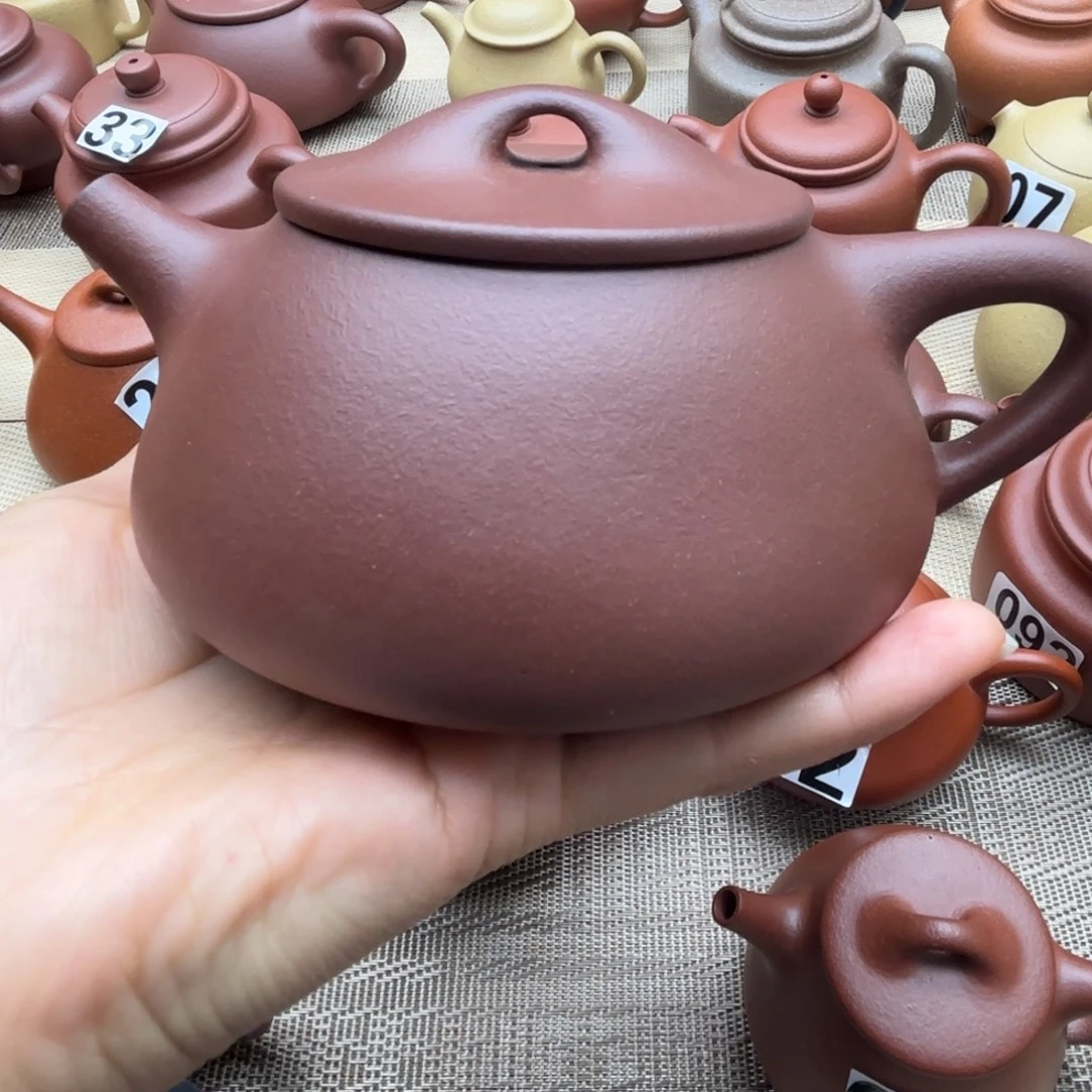 独***侠紫砂茶壶紫泥景舟310cc微瑕