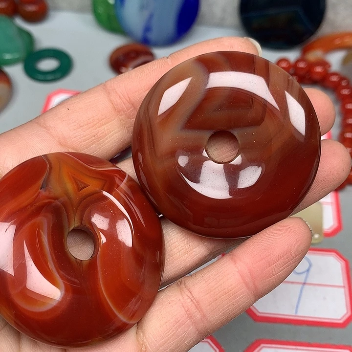 笑***生玛瑙/玉髓未镶嵌颈饰