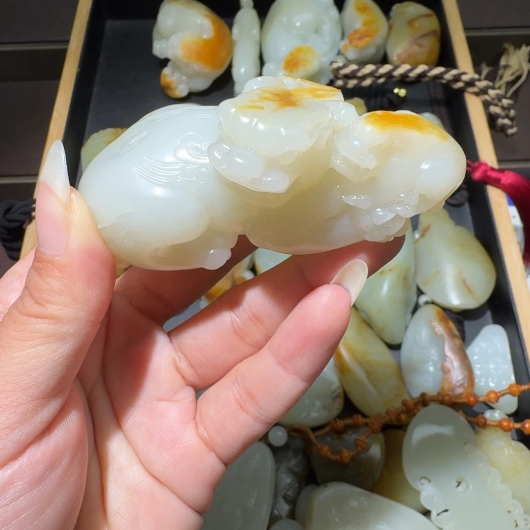 和田玉未镶嵌吊坠(不含链)